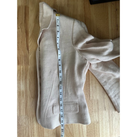 LAUREN Ralph Lauren Blazer Soft Blush Linen Blend Button Tailored Jacket 8P - Picture 7 of 8
